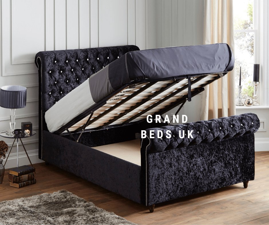 Kingston Ottoman Lift Up Storage Ottoman Bed - Grand Beds UK